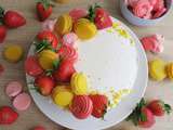Layer cake printanier aux fraises