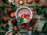 Purée de fruits aux fraises