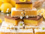 Barres au citron et chocolat (Lemon Bars gourmandes)