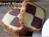 Biscuit bicolore chocolat damier