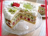Génoise légère et moelleuse pour fruits et chantilly