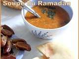 Harira, soupe aux legumes secs et vermicelles
