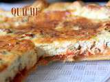 Quiche au thon et tomates