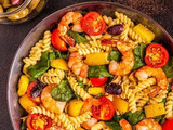 Salade de Pâtes aux Crevettes et Légumes