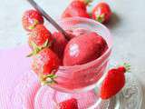 Sorbet a la fraise sans sorbetiere rapide et facile