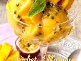 Sorbet Mangue-Passion (Recette sans sorbetière)