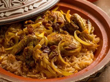 Tajine de Poulet aux Oignons et Raisins