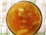 Confiture rhubarbe/abricots (recette familiale)