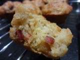 Mini muffins pommes caramélisées, fromage de chèvre