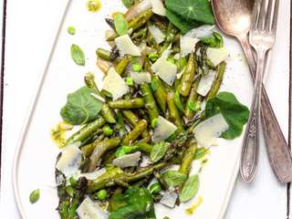 Salade d'asperges et petits pois