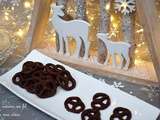 Idée  cadeau gourmand  : petits bretzels au chocolat noir