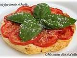 Tarte fine tomate et basilic