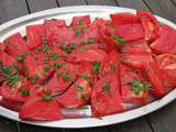 Salade de tomates coeur de boeuf