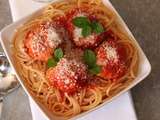 Spaghetti boulettes (spaghetti con le polpette – Spaghetti meat bowls)