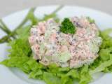 Salade de saumon au concombre et graines de pavot