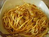 Spaghettis aux saucisses