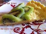 Tarte au kiwi sur reste entremet