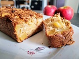 Cake aux flocons d'avoine - pommes - amandes effilées