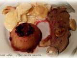 Gigue de chevreuil au four ( cuisse ) & pommes aux airelles - gratin dauphinois a l'ancienne