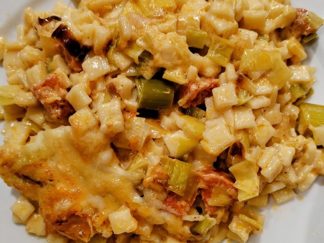 Gratin De Crozets Aux Poireaux Comté Et Chorizo Recettes de Crozets