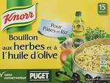 Bouillon Knorr aux herbes et à l’huile d’olives
