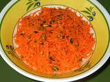 Salade de carottes aux pistaches sauce à l’orange
