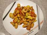 Gnocchis aux crevettes et légumes