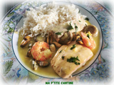 Blanquette de saumon safranée