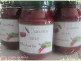 Confiture griottes rhubarbe