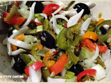 Salade de poivrons au thym, ail et piment d’Espelette
