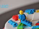 Gâteau 3D lego (lego birthday cake)