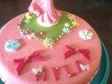 Gâteau princesse en pâte à sucre