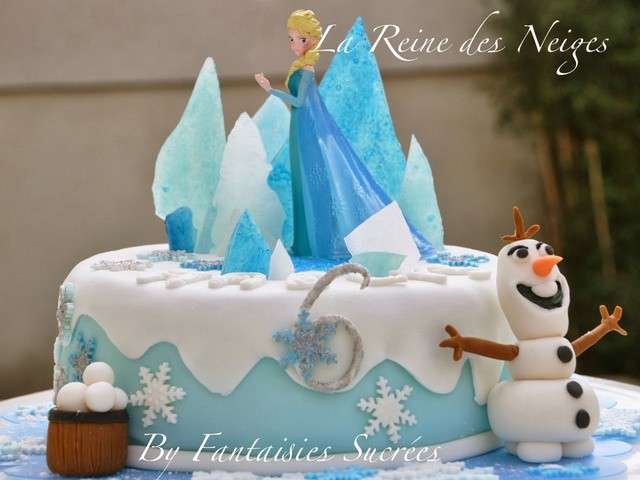 Gâteau reine des neiges 2  Gateau anniversaire reine des neiges, Gâteau  d'anniversaire frozen, Gâteau reine des neiges