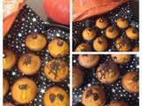 Muffins à la citrouille, décoration Halloween