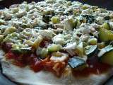 Pizza:  Viva italia , courgettes et feta
