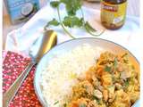 Curry végétarien choux fleur, patate douce et pois chiche