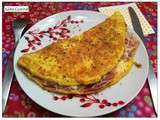 Omelette Jambon cuit, fromages, origan