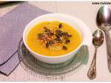 Soupe orange à tomber : Carotte, patate douce, Courge Butternut {☆ Entrée de fêtes ☆}