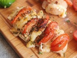 Délicieux poulet aux tomates, gratiné mozzarella