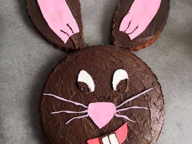 Gâteau Lapin : Bunny Cake Fraises Chocolat