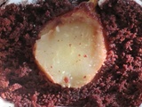 Cake marron-chocolat aux poires entières