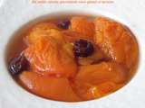 Compote d'abricots aux cranberries et à l'eau de fleur d'oranger