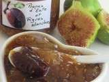 Confiture de prunes d'ente et de figues blanches allégée en sucre