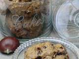 Cookies à la farine de châtaigne et pépites de chocolat sans gluten ni lactose