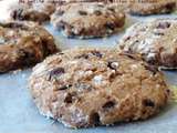 Cookies aux marrons et aux pépites de chocolat sans gluten ni lactose