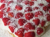 Gâteau à la noix de coco et aux fraises