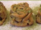Muffins au thé vert matcha et pépites de chocolat sans gluten ni lactose