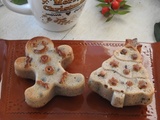 Muffins de Noël à la cannelle aux amandes et aux pépites de chocolat