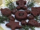 Muffins de Noël aux marrons, au chocolat et à la farine de châtaigne