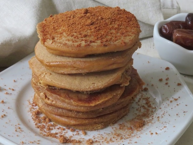 Recette de pancakes à la farine de patate douce orange